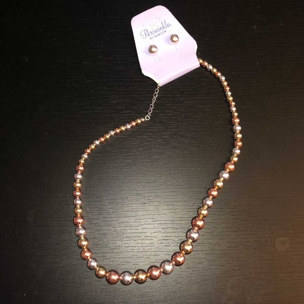 Necklace and earrings